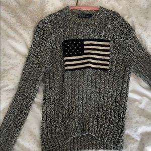 Vintage polo American flag